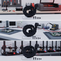 Cable Drag Chain Flexible Cable Carrier Low-Profile Hardware for 3D Printer Hobbyists