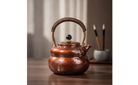 Copper Kettle Compact Tea Kettle Artisanal Vessel for Collectors