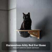 Suction Holder Feline Capsule Drillless Mounting Installation Window Resting Lofelineion Space Saving Pet Furniture for Apartment Dwellers, Indoors