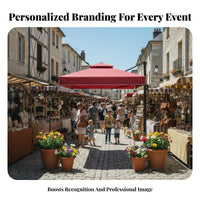 Security Guard Umbrella Protection Roman Umbrella Waterproof Sidesupport for Street Vendors, Families, Courtyards, Building Entrances, Patio