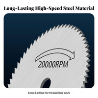 8 Pieces HSS Circular Set High-Speed Steel Multi-Material Cutting Wheel Kit Mini Cutting Wheel Kit Super-Thin
