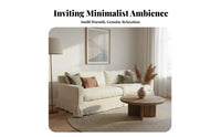 pillowy Three-Seater Sofa Wabi-Sabi Design Frameless 3-Seater Sofa Removable and launderable Cover Home Furniture for Homeowners, Families, Bedroom, Office