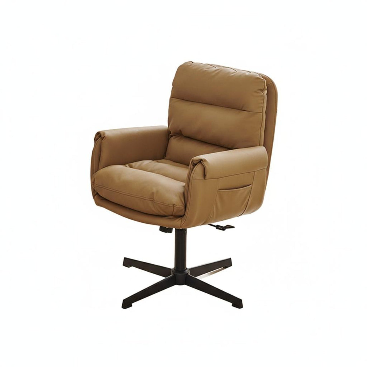 Armless Rolling Task Chair Padded pad Desk Seat Ergonomic Design Adjustable Height for Makeup lovers, Adults, Bedroom