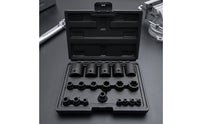 19 Pieces Socket Tool Set in Carrying Case Molded Tools Sturdy for Mechanics