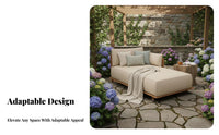 Weather-Resistant Rope-Woven Sofa and Armchair Set Water paddings Outdoor Furniture Modern Design Patio Seating Group Easy Maintenance for guest accommodation Businesses, Hotel Owners, Homeowners, Terrace, rearyard, waterside, Balcony