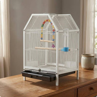 House-Top Enclosure Metal Pet Enclosure Vertical Wires