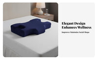 Reduces Face Pressure Side Sleeper Beauty Pillow Ergonomic Design Cervical Support Pillow Slow Rebound for Sleeping, Night Time, Bedroom