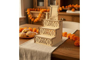 Day of the Dead Altar Decorative Wood Skull Altar Tiered for Memorial