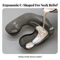 Perm Solution Shoulder Basin Large Size Hair Coloring Shoulder Support Ergonomic Arrange Hair Coloring Neck Tray for Hairstylists, Stylists