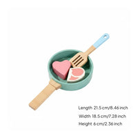 Realistic Details Pretend Cutting Food Toys Educational Wooden Play Food Set Natural Wood Kids Kitchen Toy Set Safe Rounded Edges for Toddlers, Home
