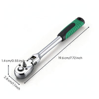 Swivel Head Ratchet Flexible Tool Chrome-Vanadium for Tight Confined Areas