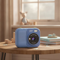 Portable Children's Camera with Printer Compact Instant Print Camera with Screen Handheld Easy-to-Use for Travel, Parties