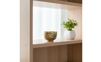 Embossed Cup with Dragon Relief Gold-Toned Brass Cup Footed Chalice Wide-Mouth for Collectors