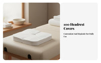 100 Pieces Face Cradle Cover Pure Massage Headrest Cover Hygienic U-Shaped Headrest Towel for Estheticians, Spas, Medical Facilities