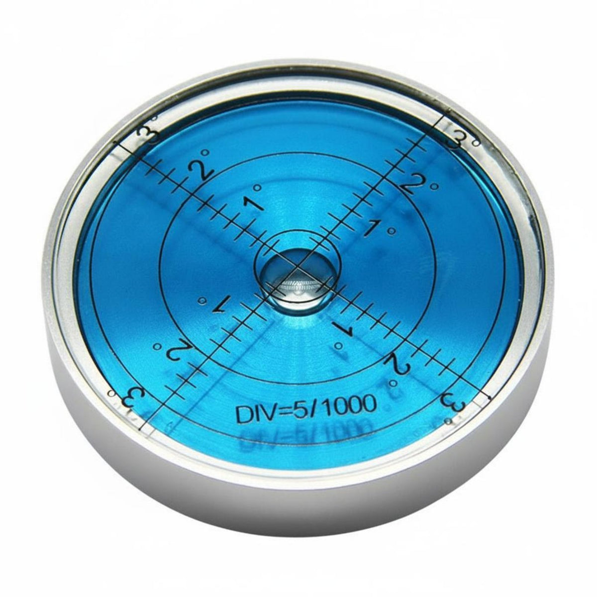 Aluminum Alloy Circular Liquid Level Universal Use Round Bubble Level High Accuracy Measuring Tool Compact Size for Mechanics, Professionals, Machine Setup, Workshop, Calibration