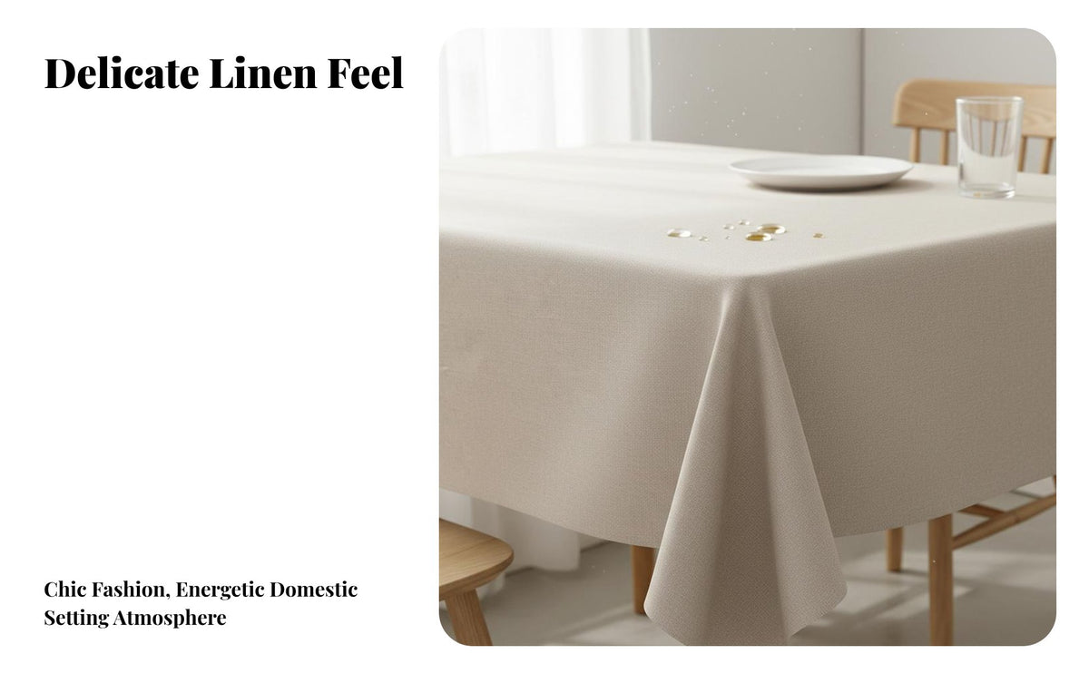 Water Resistant Dining Table Mat Oil-Resistant Water Resistant Table Protector Non-Slip Rectangular Tablecloth for Homeowners, Hosts, Kitchen