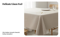 Water Resistant Dining Table Mat Oil-Resistant Water Resistant Table Protector Non-Slip Rectangular Tablecloth for Homeowners, Hosts, Kitchen