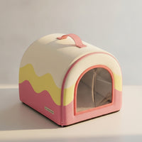 Pet Cooling House with Ice Boxes Collapsible Pet Cooling House for Small Dogs