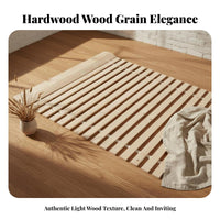 Foldable Wooden Bed Slats Box foundation Alternative Foldable Slat foundation Breathable Mattress Support for Adults, Students, Guest Room, Dormitory, Apartment