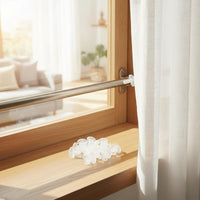 40 Pieces Inner Rail Curtain Stop Clear Construction Curtain Track End Stop Universal Usage