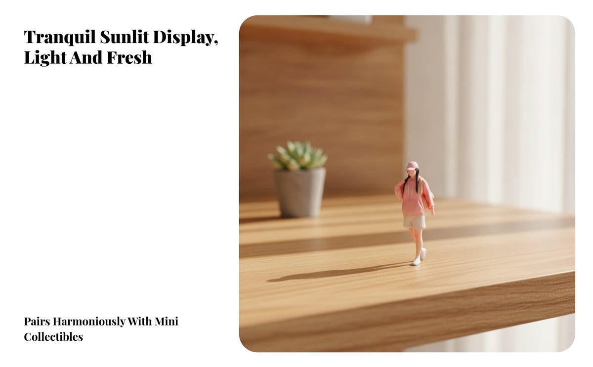 1/64 Scale Girl Figurine in Pink Hoodie