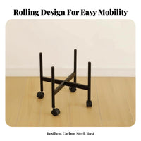 Wheeled Plant stand Movable with casters Home Furnishing Minimalist Design for Seniors