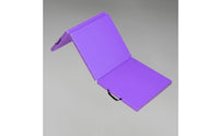 Foldable Design Tri-Fold Exercise Mat Long-Lasting Faux Leather Cover Folding Gymnastics Mat Carrying Handles Sit-up Cushion Waterproof for Students, Kids, Beginners