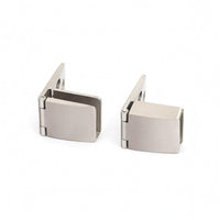 No-Drill Frameless Glass Door Clamp 16 Mm Hole Spacing Hinged Glass Cabinet Clamp Self-Positioning Hardware Stable Fastening