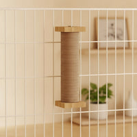Wall-Mounted Cat Scratching Column Space-Saving Wall-Mounted Cat Scratcher Vertical for Cats