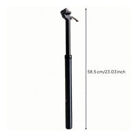 Dropper Seatpost with Shock Absorption Waterproof Manual Dropper Seatpost Adjustable for Commuters, Folding Bikes