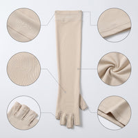 Unisex UV Protection Cycling Gloves with Touchscreen Function and Breathable Ice Silk Fabric
