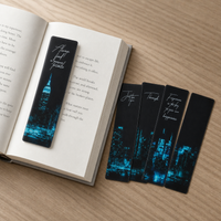 PVC Universe Roaming Series Bookmark Set - Sun, Moon, Stars, Clouds, Scenic Frosted Transparent Bookmarks