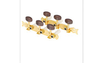 2 Pieces Long-Lasting Classical Guitar Machine Head Solid Metal Build Gold Guitar Tuner