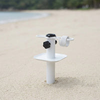 Outdoor Beach Umbrella Base, Iron Spiral Ground Anchor for Portable Sunshade, Stall Umbrella Fixed Base, Sand Anchor