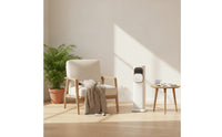 Two-Modefunction Evaporative Air Cooler Floor-Standing Portable Heater and Cooler Space-Saving Vertical Fan with Heater for Living Room, Bedroom, Small Areas