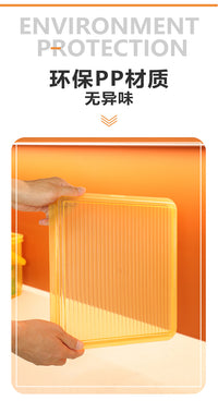 思蜀邦护透明家庭收纳箱零食玩具杂物整理箱塑料手提储物收纳盒子 A款蓝色双层