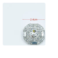 Pearl and Crystal Button Luxury Look Rhinestone Shank Button Elegant Design