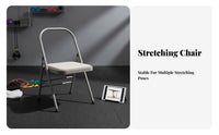 Non-Slip Feet Iyengar Mind-Body Practice Chair Thickened Steel Tube Iyengar Auxiliary Chair Heavy Duty Mind-Body Practice Inversion Bench Stable and Long-Lasting for Beginners, Home Gym