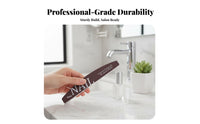 12 Pieces Washable Nail File Set Double-Sided Nail File and Set Multi-Grit Surfaces for Manicurists, Men, Beauty Parlor, Spa, Travel