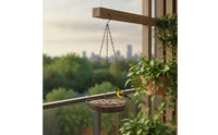 Hanging Bird Feeder Tray Outdoor Metal Mesh Feeding Tray Sturdy for Garden