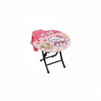 Imaginative Play Miniature Folding Table and Chair Set Realistic Design Cartoon Dollhouse Table Set Great Gift Playhouse Furniture for Children, Playroom