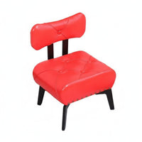 Comfortable Backrest Bow-Back Changing Stool Stable Load-Bearing Footrest Tufted Cushion Household Furniture Easy to Clean for Adults, Homeowners, Entryway, Foyer, Living Room, Bedroom