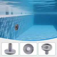 360-Degree Rotation Swimming Pool Inlet Nozzle Kit Hose Clamps Rotatable Pool Elbow Nozzle Sealing Tape Threaded Adapter