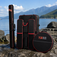 Fishing Bag with Compartment, Fishing Rod Case, Portable Large Capacity Backpack, 70cm Oxford Fabric