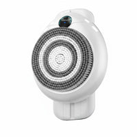 Height Adjustable Wall-Mounted Back Scrubber Charging Electric Body Washer LED Digital Display Automatic Shower Brush for Elderly, People with Limited Mobility