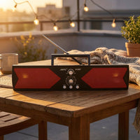MP3 MP4 Playback Portable Radio Speaker Audio Input Bluetooth Radio Speaker Perforated Grilles Audio Device Headphone Port