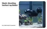 Aquarium Water Circulator Silent Fish Tank Circulation Pump Strong Suction Cup Mount Aquarium Current Pump for Aquarists, Saltwater Aquariums