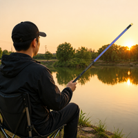 Telescopic Carbon Fiber Carp Fishing Rod 6H Power for Beginners Lake Travel Pole