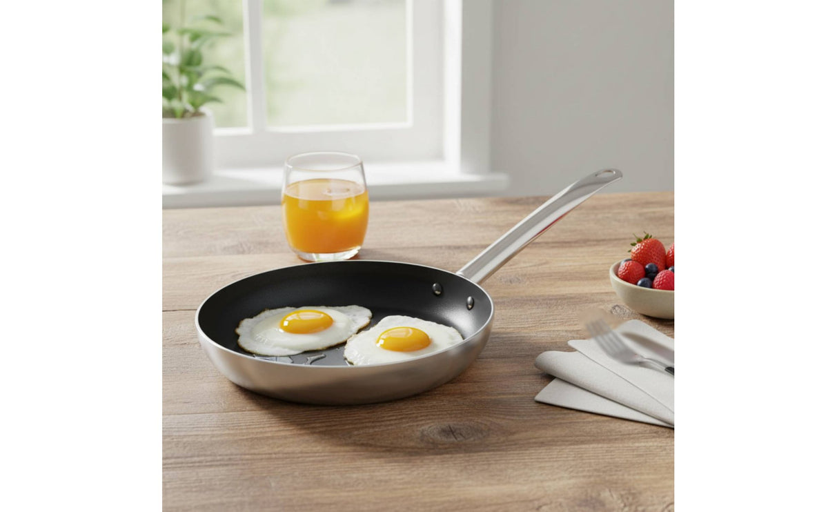 Non Frying Pan Versatile Single Handle Frying Effortless Pan to Clean Induction Compatible Skillet for Chefs, Commercial Kitchens, Restaurants