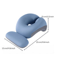 Ergonomic Memory Foam Rest Pillow Central Opening Chest Support Pillow Contoured Desk Cushion Removable